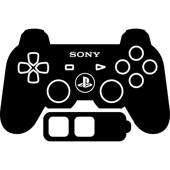 Gane control with medium battery status