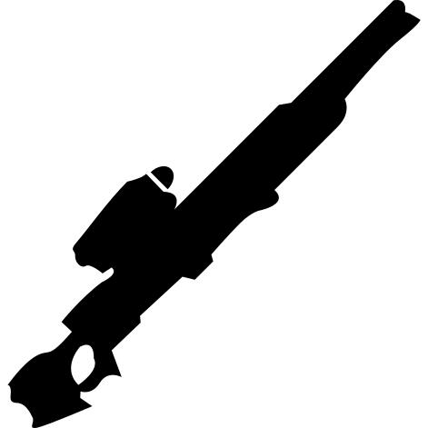 Sniper gun silhouette