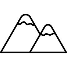 Mountains with snow