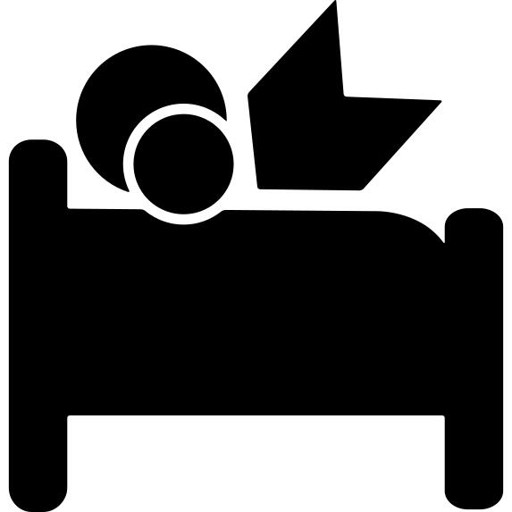 Mother and father in bed