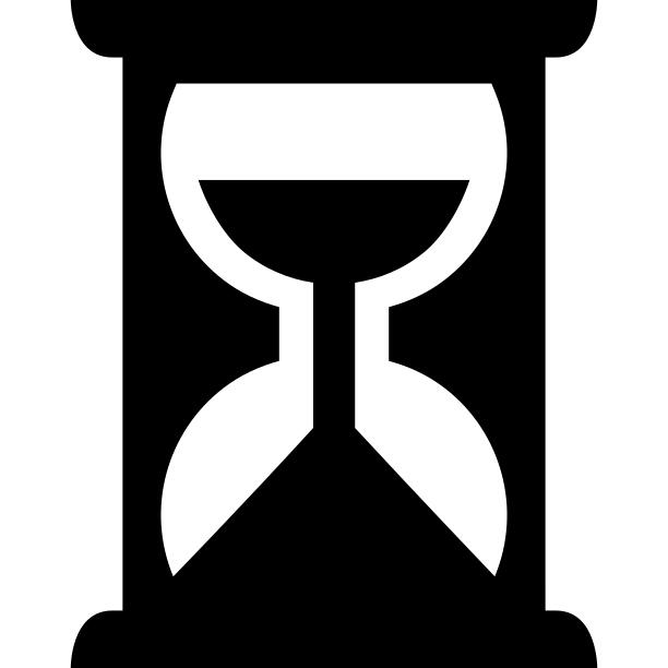 Sand clock variant symbol for business