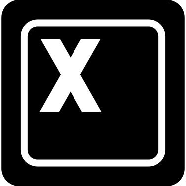 Keyboard key X