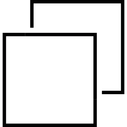 两个重叠的正方形