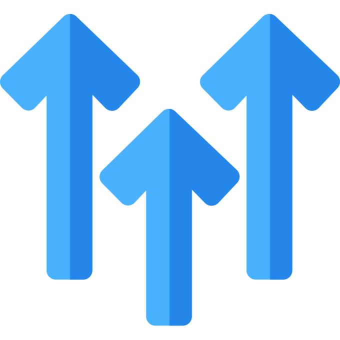Arrows up