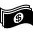Money papers of dollars