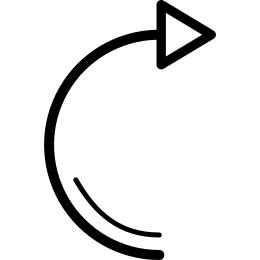Turn Right Curved Arrow
