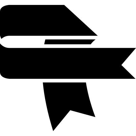 Ribbon black shape