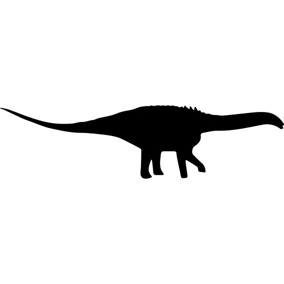 Dinosaur side view shape