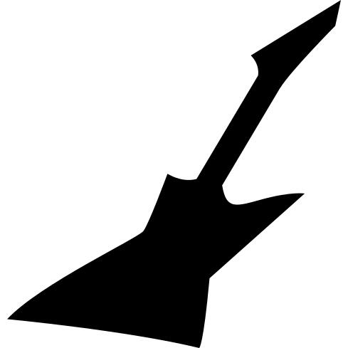 Electric guitar silhouette