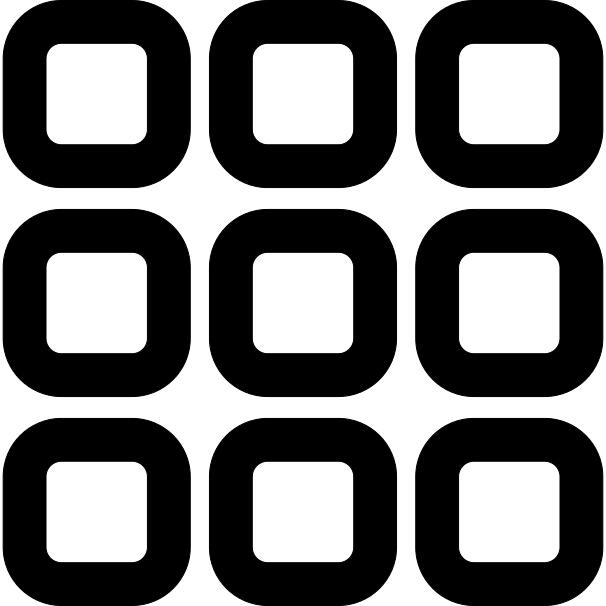Nine thumbnail squares button