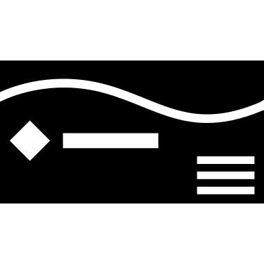 Business card with design variant