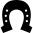 Horseshoe shape with six small holes