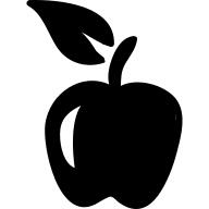 Apple hand drawn fruit