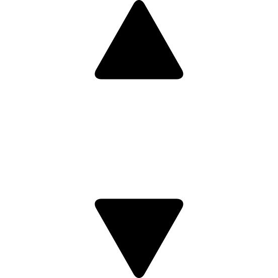 Up and down small triangular arrows