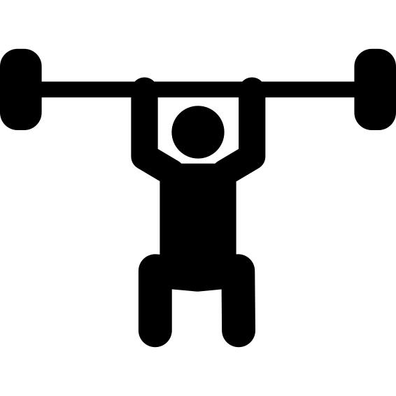 Weightlifting silhouette