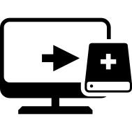 Computer to external storage drive