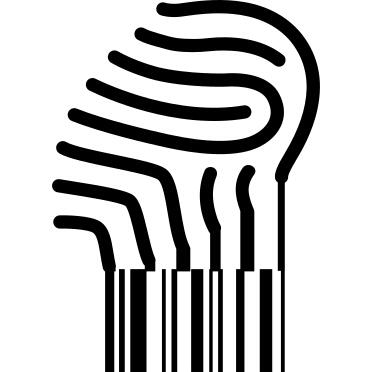 Fingerprint turning into a barcode