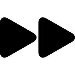 Fast forward arrowhead symbol