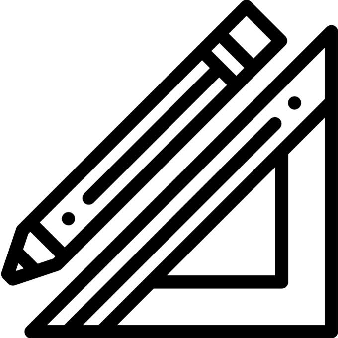 Ruler and pencil
