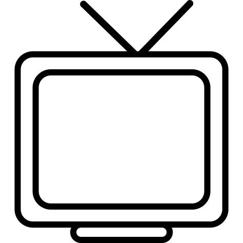 TV monitor outline