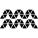 Triangular shapes forming waves