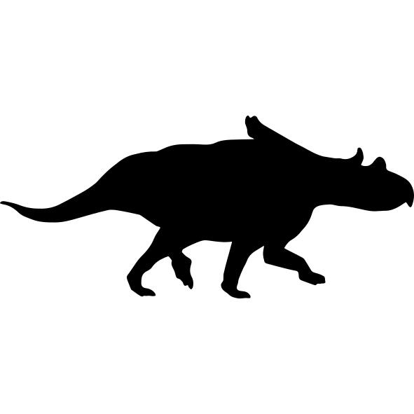 Chasmosaurus side silhouette
