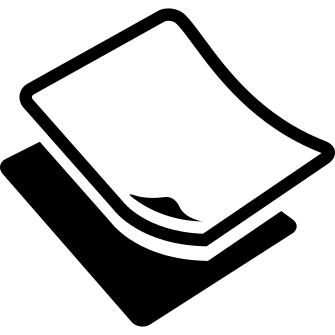 Paper stationery with silhouette