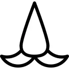 Nose pointed variant with mustache