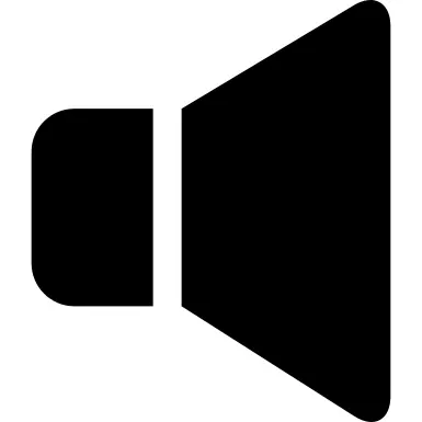 扬声器黑色剪影