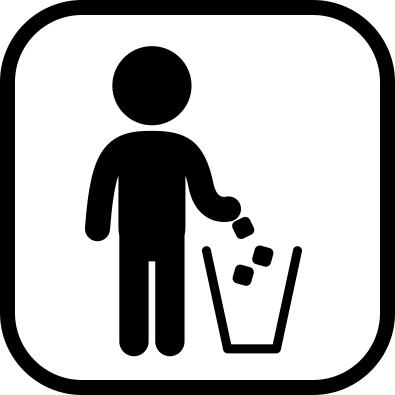 Throw to the bin