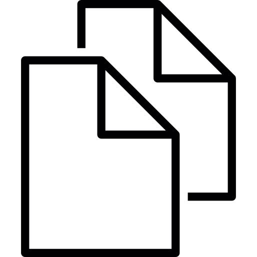 Two folded files