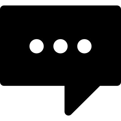 Speech bubble with ellipsis