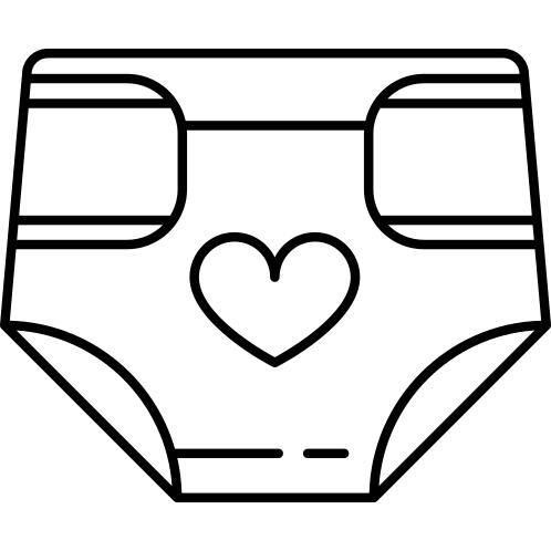 Diaper with Heart