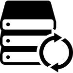Stack of storage devices with refresh button