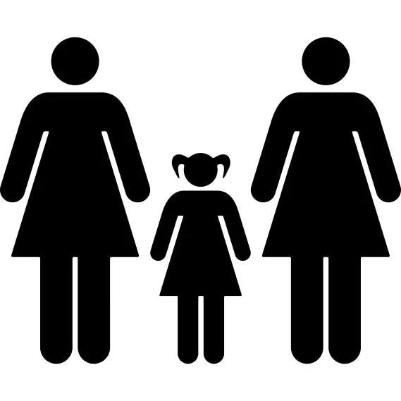 Female familiar group of three