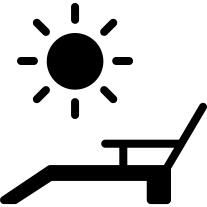 太阳和甲板椅