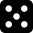 Dice with five dots