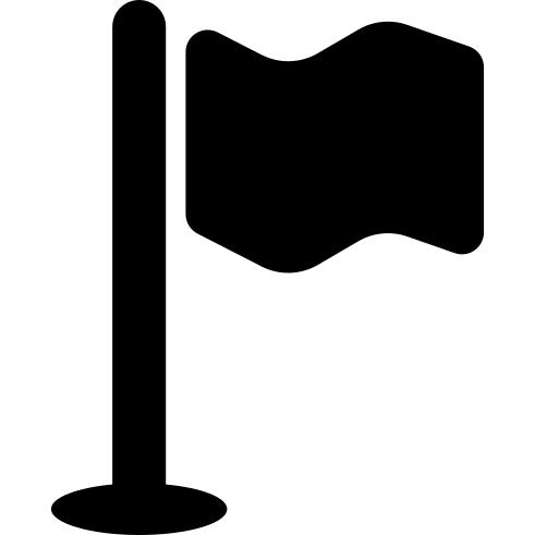 Flag Icon Silhouette