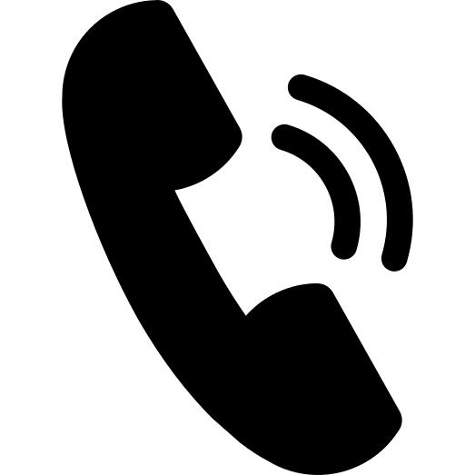 Call auricular symbol with sound lines