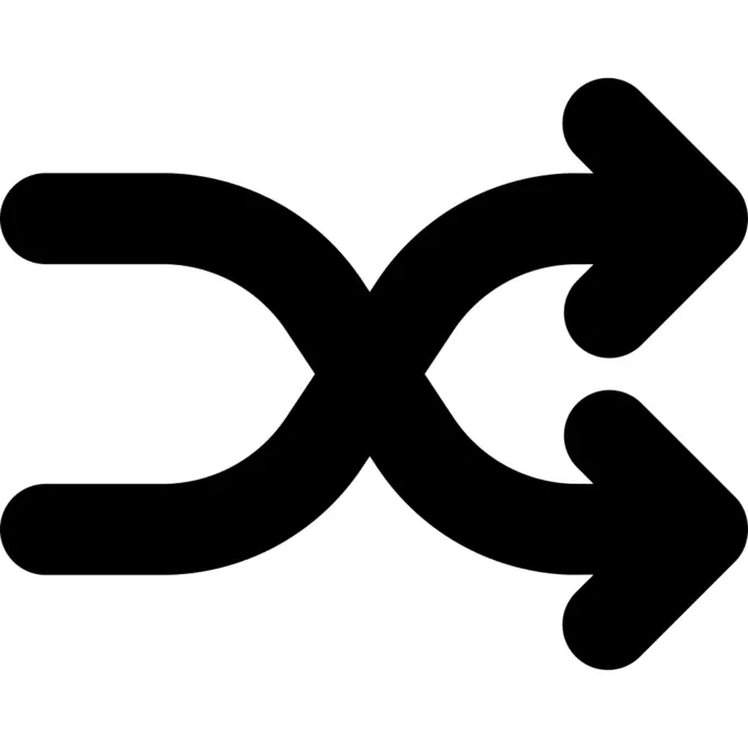 双重箭头十字架的洗牌