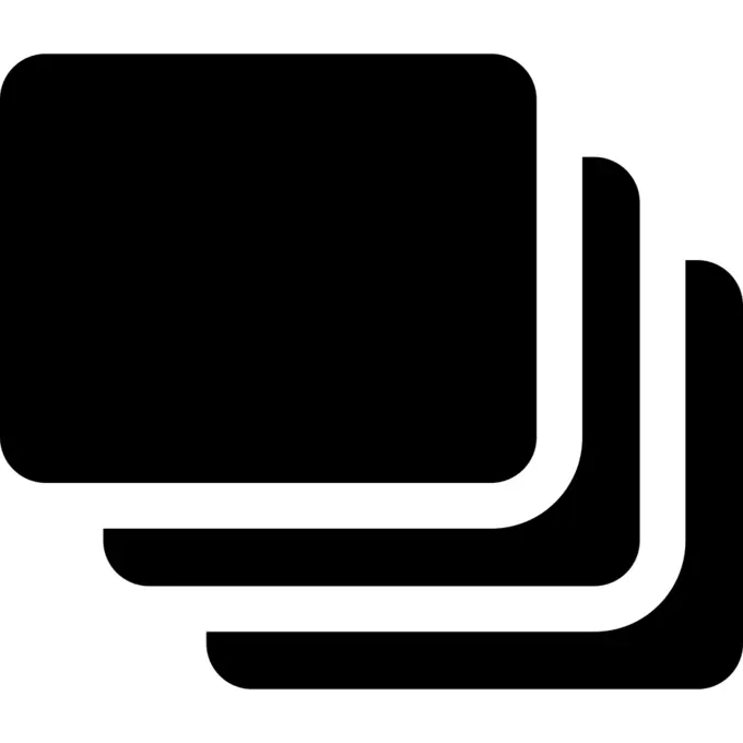 Cascade rectangular rellena