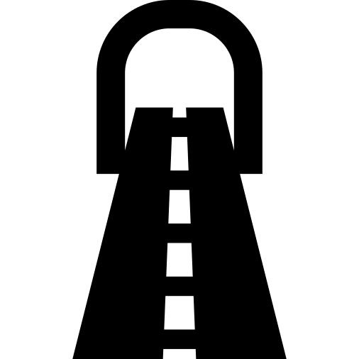 进入隧道的道路