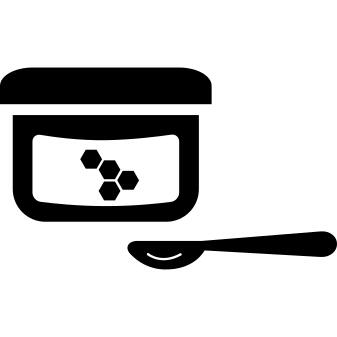 Baby food with spoon