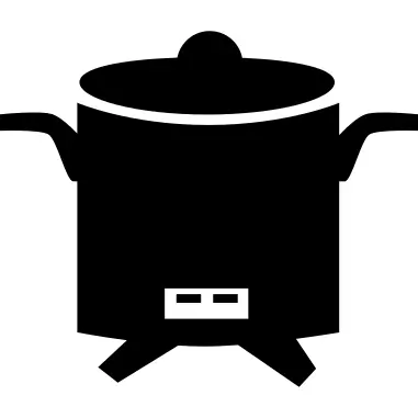 Tall kitchen pan with cover