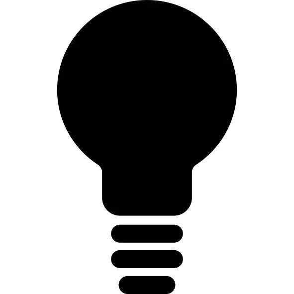 灯泡黑色的形状