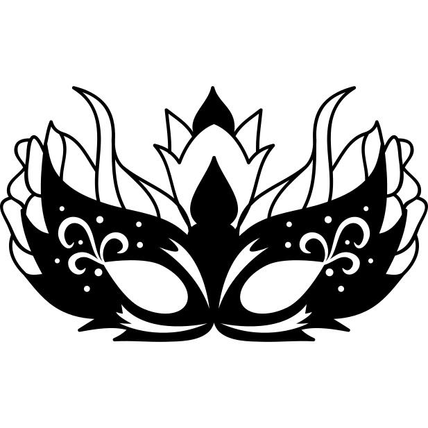 Excentric carnival mask design