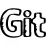 Git sketched social logo outline
