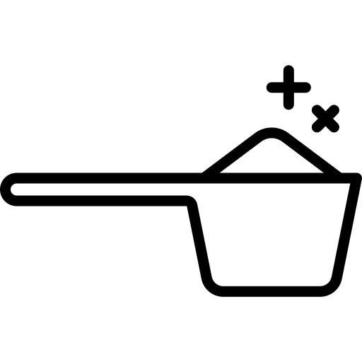 Laundry detergent measuring spoon