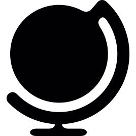 Globe with support