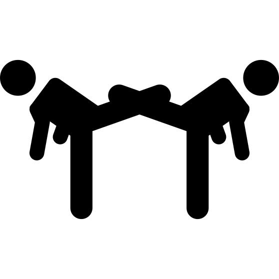 Taekwondo silhouettes